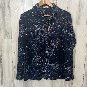 A40 large Vintage - womens dressy button down size L NAPOLI